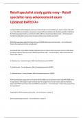 Retail specialist study guide navy - Retail specialist navy advancement exam Updated RATED A&plus;