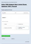 OSHA 1926 Subpart Quiz Latest Exam Updated 100- Passed&period;
