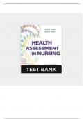 TEST BANK For Health Assessment in Nursing 7th Edition Weber Kelley Questions And Answers A&plus;GRADED DOWNLOAD TO PASS&excl;&excl;&excl;