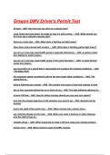 Oregon DMV Driver's Permit Test Questions and Answers 2025&sol;2026&lpar; A&plus; GRADED 100&percnt; VERIFIED&rpar;&period;
