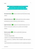 HOSA&colon; &lpar;HEALTH INFORMATICS&rpar; EXAM QUESTIONS  WITH CORRECT VERIFIED SOLUTIONS 100&percnt;  GUARANTEED PASS &lpar;2025&sol;2026 LATEST UPDATE&rpar;