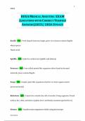 HOSA MEDICAL ASSISTING  EXAM  &lpar;QUESTIONS WITH CORRECT VERIFIED  ANSWERS&rpar;2025&sol; 2026 UPDATE