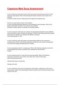 Capstone Med Surg Assessment Exam 2025&sol;2026 Questions With Completed & Verified Solutions&period;