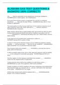 ALABAMA GAS TEST QUESTIONS & ANSWERS 100&percnt; CORRECT&excl;&excl;