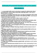 Community ATI proctored 5 Questions with correct answers 2025 GRADED A&plus;
