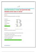 BIOCHEM MODULE 4 EXAM 50 QUESTION AND ANSWER LATEST 2025 A&plus; RATED