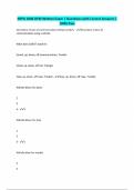 NFPA 1006 OFM Written Exam &vert; Questions with Correct Answers &vert; 100&percnt; Pass