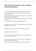 DEP chapter 6 questions with complete solutions graded A&plus;