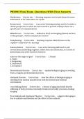 PN2002 Final Exam -Questions With Clear Answers