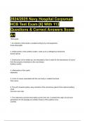 2024&sol;2025 Navy Hospital Corpsman HCB Test Exam &lbrack;6&rsqb; With 113 Questions & Correct Answers Score A&plus;