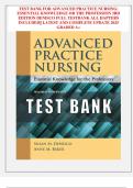 TESTBANK FOR  ADVANCED PRACTICE NURSING&colon;  ESSENTIAL KNOWLEDGE OR THE PROFESSION 3RD  EDITION DENISCO FULL TESTBANK ALL HAPTERS  INCLUDED&vert;&vert; LATEST AND COMPLETE UPDATE 2025  GRADED A&plus;