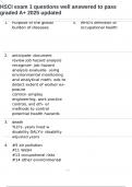 HSCI exam 1 questions well answered to pass graded A&plus; 2025 updated