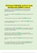 J375 Exam 2 UPDATED ACTUAL Exam Questions and CORRECT Answers