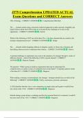 J375 Comprehension UPDATED ACTUAL Exam Questions and CORRECT Answers