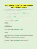 J375 Midterm UPDATED Exam Questions  and CORRECT Answers