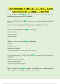 J375 Midterm UPDATED ACTUAL Exam Questions and CORRECT Answers