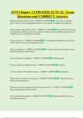 J375 Chapter 3 UPDATED ACTUAL Exam Questions and CORRECT Answers