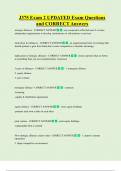 J375   Bundled Exam Questions and CORRECT Answers