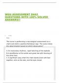 WGU ASSESSMENT D443 QUESTIONS WITH 100&percnt; SOLVED ANSWERS&excl;&excl;