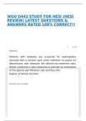 WGU D443 STUDY FOR HESI &lpar;HESI REVIEW&rpar; LATEST QUESTIONS & ANSWERS RATED 100&percnt; CORRECT&excl;&excl;