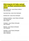 PCA Insects V2 fully solved with verified solutions&lpar;100- pass&rpar;&period;