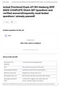 Actual Proctored Exam ATI RN Medsurg 2019 2025&vert; COMPLETE EXAM SET &lpar;questions and verified answers&rpar;frequently most tested questions &vert; already passed&excl;&excl;