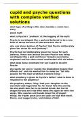 cupid and psyche questions with complete verified solutions&period;