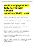 cupid and psyche test fully solved with verified solutions&lpar;100- pass&rpar;