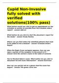 Cupid Non-Invasive fully solved with verified solutions&lpar;100- pass&rpar;