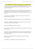 ANCC PMHNP Cert Exam Review Questions with Latest Solutions 2025