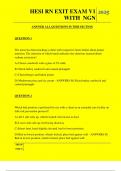  HESI RN EXIT EXAM V1 WITH  NGN QUESTIONS AND ANSWERS 2025