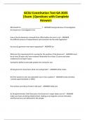 GCSU GA Constitution EXAMS BUNDLE OF QUESTIONS AND ANSWERS