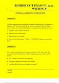 RN HESI EXIT EXAM V1 WITH NGN QUESTIONS AND ANSWERS 2025