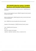 GCU Bio202 Endocrine system- Complete Questions with Detailed Verified Answers