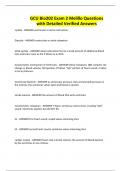 GCU Bio202 Exam 2 Melillo Questions with Detailed Verified Answers