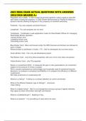 2025 RERA EXAM ACTUAL QUESTIONS WITH ANSWERS 2025&sol;2026 GRADED A&plus;