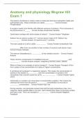 Anatomy and physiology Mcgraw Hill Exam 1 questions and answers all are correct 2025 graded A&plus;