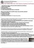 LATEST ATI TEAS PRACTICE TEST Science Questions And Answers