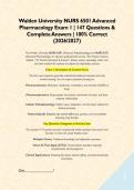 ADVANCED PATHOPHYSIOLOGY QUIZ 1-NURS 6501 WALDEN UNIVERSITY &sol; STUDY GUIDE LATEST COMPILATION BULK PACKAGE&period; 