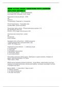 AGNP ACTUAL EXAM 2 QUESTIONS WITH ANSWERS 2025&sol;2026 GRADED A