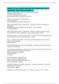 AGNP ACTUAL EXAM EVALUATION QUESTIONS WITH ANSWERS 2025&sol;2026 GRADED A&plus;