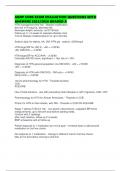 AGNP CORE EXAM EVALUATION QUESTIONS WITH ANSWERS 2025&sol;2026 GRADED A