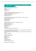 AGNP STUDY GUIDE EXAM QUESTIONS WITH ANSWERS 2025&sol;2026 GRADED A&plus;
