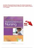 Test Bank&colon; Maternal-Newborn Nursing&colon; The Critical Components of Nursing Care&comma; 4th Edition&comma; Roberta Durham&comma; Linda Chapman Chapters 1-19 &vert; Complete