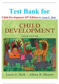 Test Bank for Child Development 10th Edition by Laura E&period; Berk All Chapters 1-15 Latest Guide Graded A&plus;