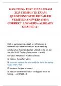 GAS CFESA TEST FINAL EXAM 2025 COMPLETE EXAM QUESTIONS WITH DETAILED VERIFIED ANSWERS &lpar;100&percnt; CORRECT ANSWERS&rpar; &sol;ALREADY GRADED A&plus;