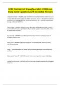IICRC Commercial Drying Specialist &lpar;CDS&rpar; Exam Study Guide&plus;questions with Corrected Answers