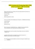 IICRC Commercial Drying Specialist &lpar;CDS&rpar; &vert; Exam questions with Corrected Answers