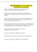 IMED1004 Addiction II Test &vert;Questions and 100&percnt; Correct Answers