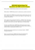 IMED1004 Epidemiology Test &vert;Questions and 100&percnt; Correct Answers